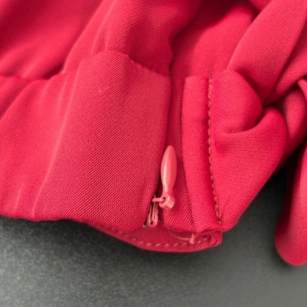 NWT Halara Womens Wide Leg Wrap Pants M Petite Red Side Tie High Waist 8YZ5V